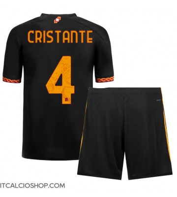 AS Roma Bryan Cristante #4 Terza Maglia Bambino 2023-24 Manica Corta (+ Pantaloni corti)